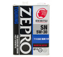 IDEMITSU ZEPRO TOURING 5W-30 SN/GF-5 4л. Масло моторное.