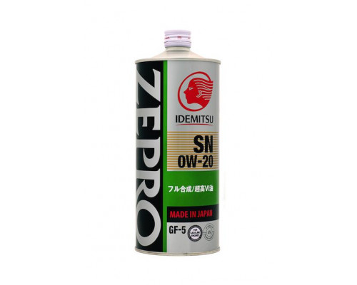 IDEMITSU ZEPRO ECO MEDALIST 0W-20 SN/GF-5 1л. Масло моторное.
