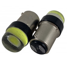 Автолампа светодиодная 1157 12V СОВ диод (P21/5w) BAY15d (2конт), СИЛИКОН, белая (габариты, стоп-сигнал) (НОВИНКА)